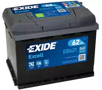Стартерная аккумуляторная батарея EXIDE EB621
